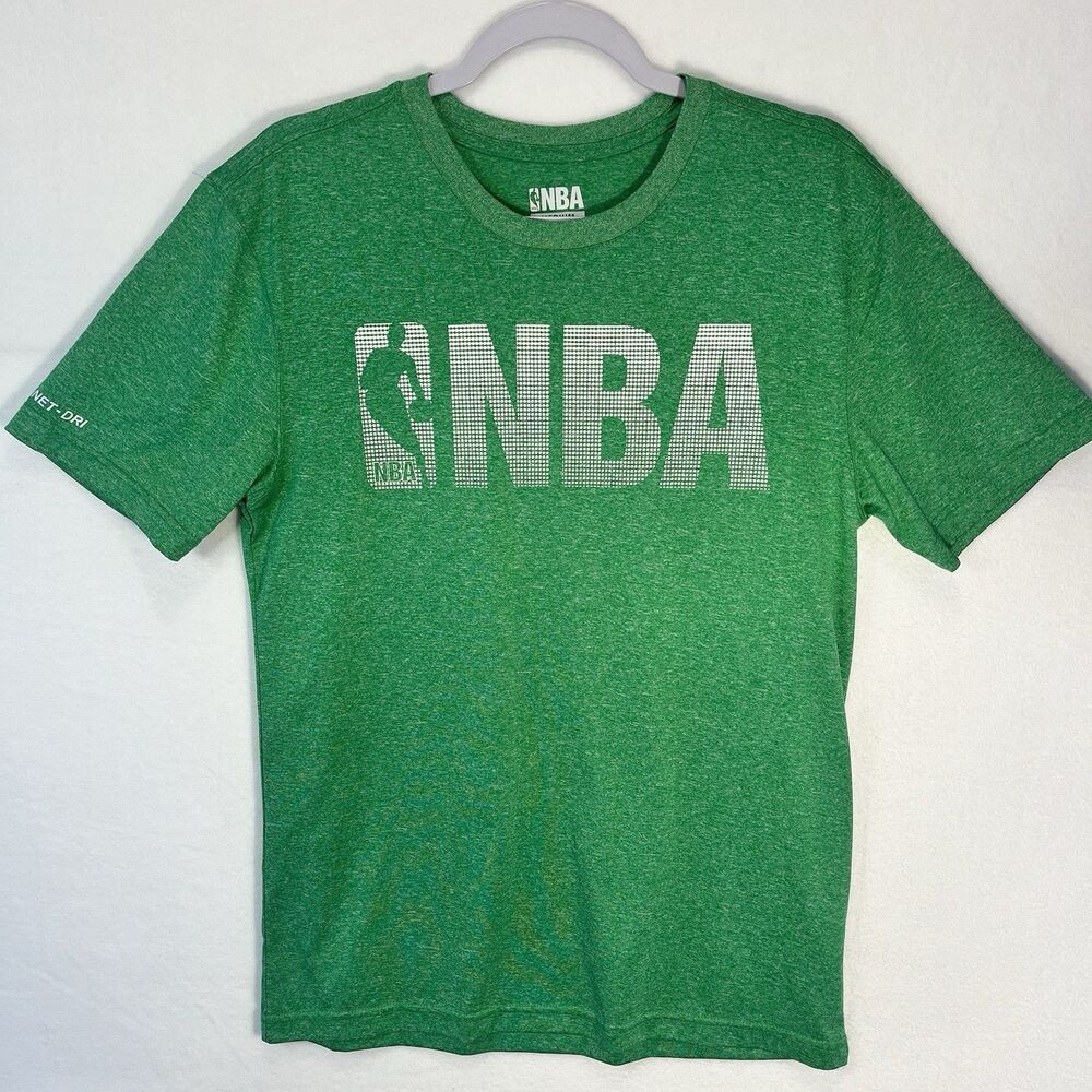 NBA T-shirt Men's Size Small Green/White NBA Logo